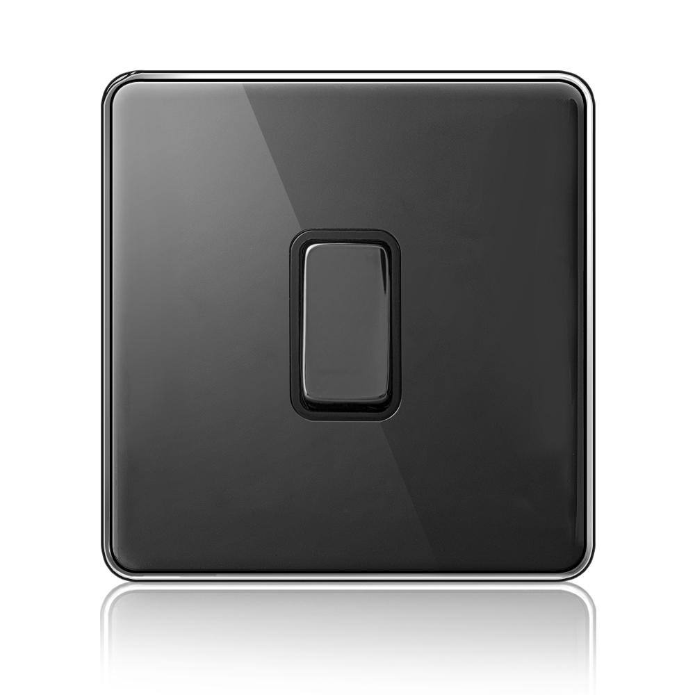 Stainless steel  Switch AW-1 Gang 2 Way switch-Black